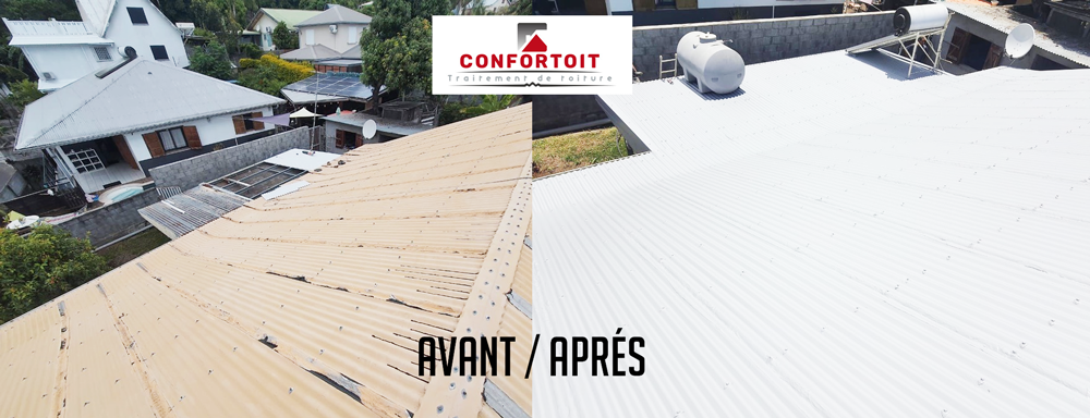 Avant / aprés - restauration toiture